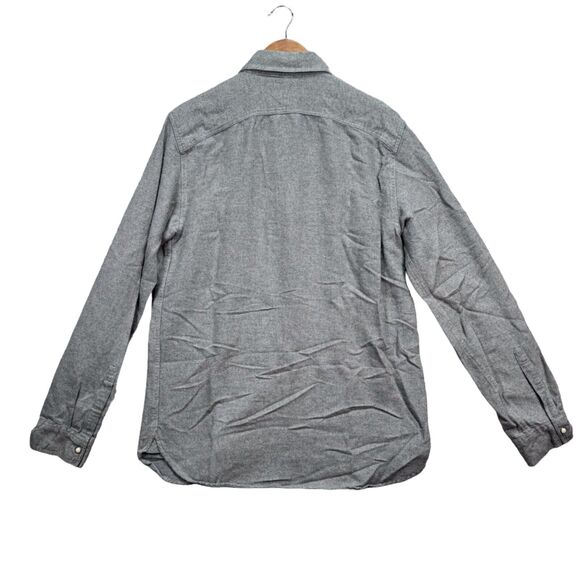 Gap Fall Winter Thick Button Up Casual Work Shirt Gray Men's Heavy sz M - Picture 2 of 4